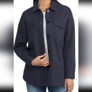 Badgley Mischka Navy Blue Shacket XL Nwt